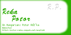 reka potor business card